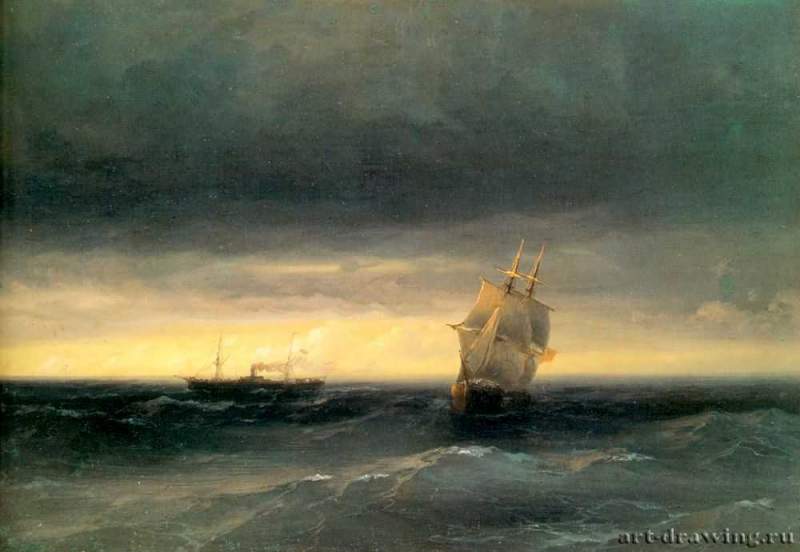 Море. 1882 - Sea. 1882
32 х 47 смХолст, маслоРомантизм, реализмРоссияРостов. Ростовский областной музей изобразительных искусств